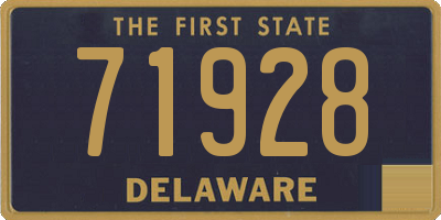 DE license plate 71928