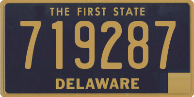 DE license plate 719287