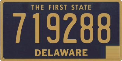 DE license plate 719288