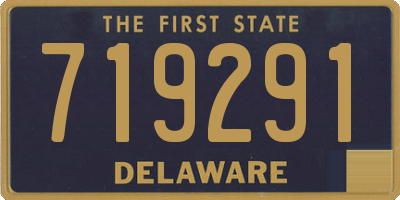 DE license plate 719291