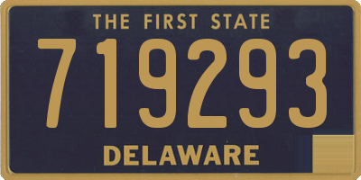 DE license plate 719293
