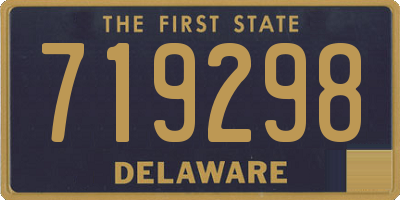 DE license plate 719298