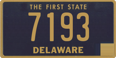 DE license plate 7193