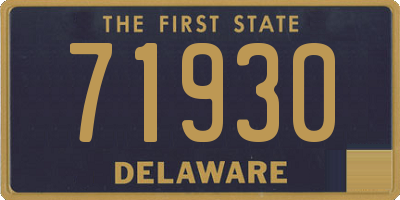 DE license plate 71930