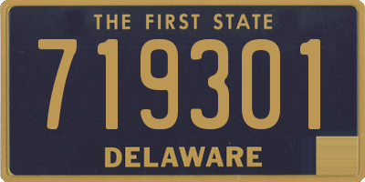 DE license plate 719301