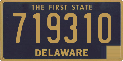 DE license plate 719310