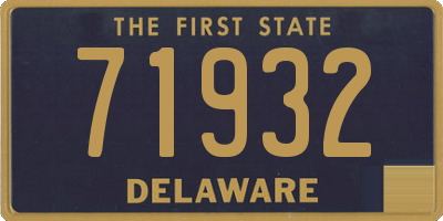 DE license plate 71932