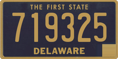 DE license plate 719325