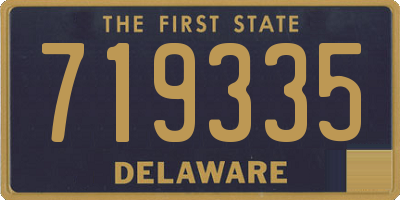 DE license plate 719335