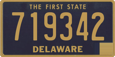 DE license plate 719342