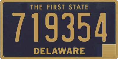 DE license plate 719354