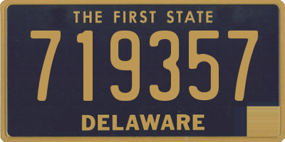 DE license plate 719357