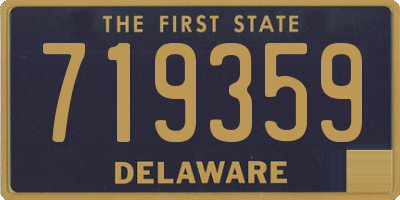 DE license plate 719359