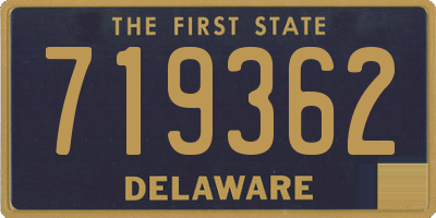 DE license plate 719362