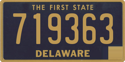 DE license plate 719363