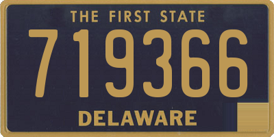 DE license plate 719366