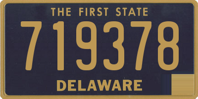 DE license plate 719378