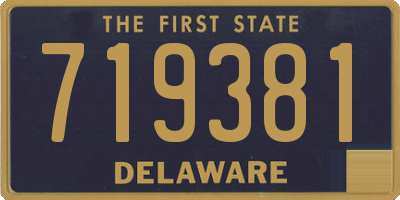 DE license plate 719381
