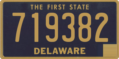 DE license plate 719382