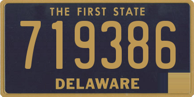 DE license plate 719386