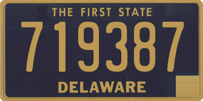 DE license plate 719387