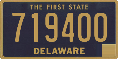 DE license plate 719400