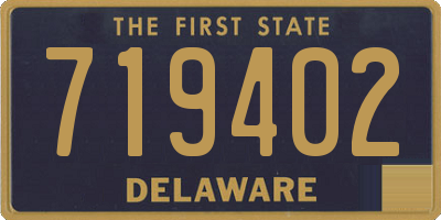 DE license plate 719402