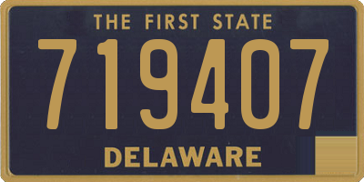 DE license plate 719407
