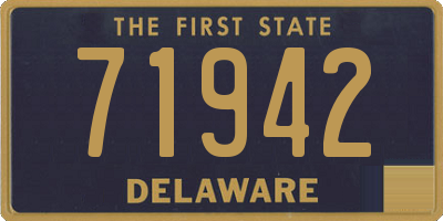 DE license plate 71942