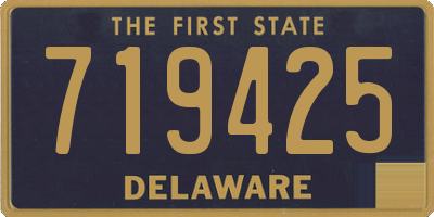 DE license plate 719425