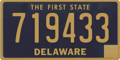 DE license plate 719433