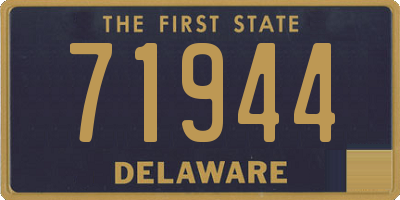 DE license plate 71944