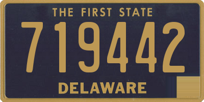 DE license plate 719442