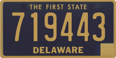 DE license plate 719443