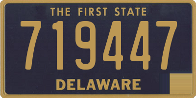 DE license plate 719447