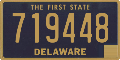 DE license plate 719448