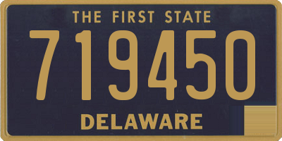 DE license plate 719450