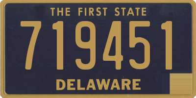DE license plate 719451