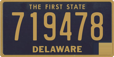 DE license plate 719478
