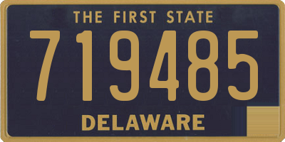 DE license plate 719485