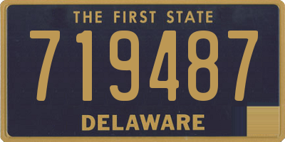 DE license plate 719487
