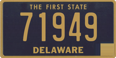 DE license plate 71949