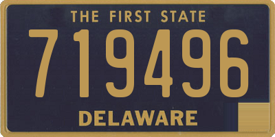 DE license plate 719496