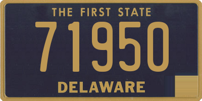 DE license plate 71950