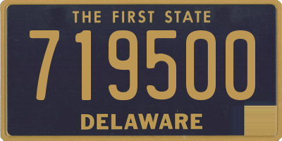 DE license plate 719500