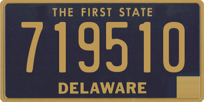 DE license plate 719510