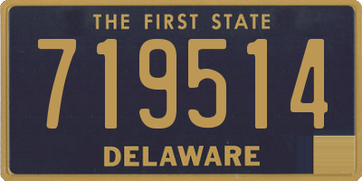 DE license plate 719514