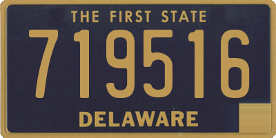 DE license plate 719516