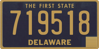 DE license plate 719518