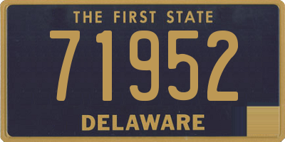 DE license plate 71952